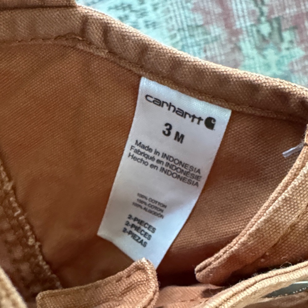 Carhartt Kids Brown Overalls - Picture 2 of 6